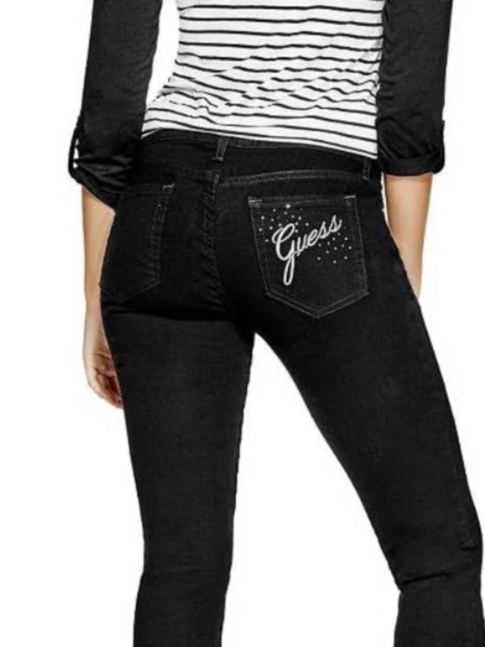 Guess Women's Capri Jeans Size 31 Black . New without tag.